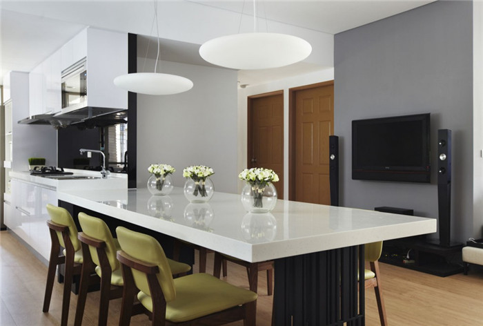 白灰色調(diào)時(shí)尚別墅室內(nèi)設(shè)計(jì)案例