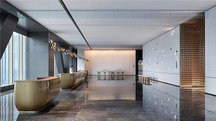 南京最新地標(biāo)酒店設(shè)計(jì)   金鷹世界G豪華精品酒店大堂設(shè)計(jì)