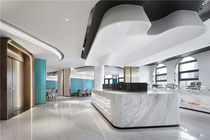 自助餐臺(tái)裝修設(shè)計(jì)-老酒店翻新改造成網(wǎng)紅餐廳設(shè)計(jì)  重塑酒店生命