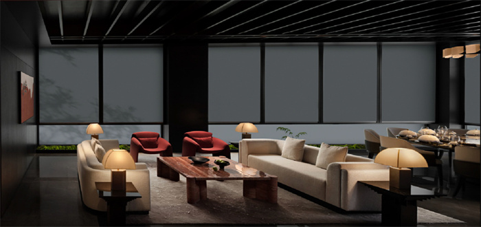 現(xiàn)代東方美學(xué)  西安晏上·宴餐飲會(huì)所設(shè)計(jì)